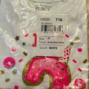 3rd birthday shirt, unicorn balloon & #3 candle